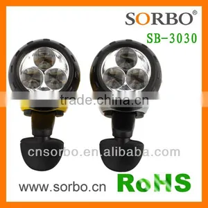 2016 Fashion Newest Style Unique Design Super Bright White LED Solar Flashlight With Hand Crank thumbnail-6