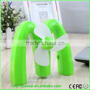 Portable M-Shaped USB Rechargeable Battery Mini Fan For Desktop thumbnail-3