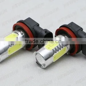 High Power Xenon White 11W H8 COB LED Bulbs Fog Daytime Lights thumbnail-3