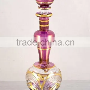 14 K Gold Egyptian Glass Perfume Bottles thumbnail-1