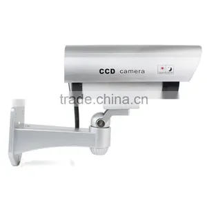 Security CCTV False Outdoor CCD Camera Red LED Light Bullet Dummy Camera thumbnail-3