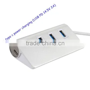 High Performance Type c 14.5V 2A Power Charging With 3 Port Usb 3.0 Hub +1 Usb Type c Hub thumbnail-1