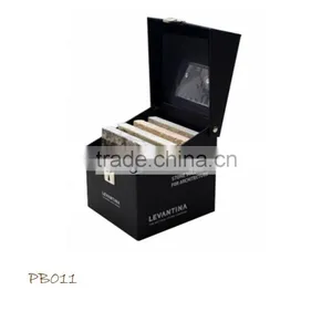 Custom Lock Cardboard Display Boxes/marble Stone Sample Retail Display Box PB011 thumbnail-1