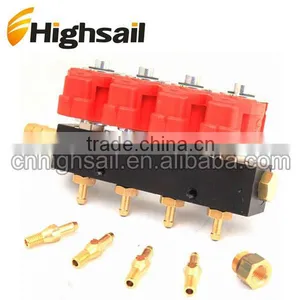 Automotive 12V 4 Cylinder Injectors Rail With Nozzles thumbnail-1