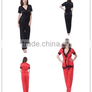China Factory Price No MOQ Sleepwear Woman Pajamas thumbnail-1
