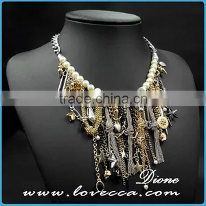 New European Retro Fashion Accessory Women Heavy Alloy Exaggerate Choker Statement Necklace thumbnail-2
