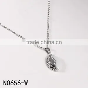 Guangzhou Biggest Wholesale Fashionable White Ceramics Micr-setting Diamonds Necklace thumbnail-1