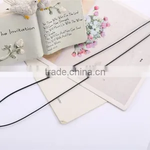 Fashionable Most Popular Simple Black Long Rope Friendship Necklace With Bear Pendant thumbnail-3
