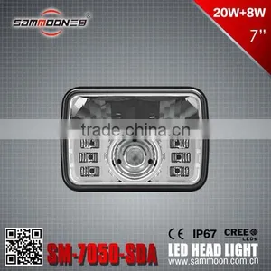7 Inch Rectangle LED Head Light thumbnail-2