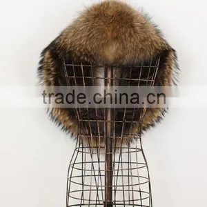 Lady's Soft Raccoon Fur Collar RC15 thumbnail-4
