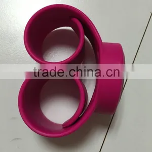 Customized Long Strap Watch With Slap Silicone Band thumbnail-3