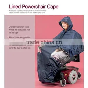 Cape Raincoat Reflective Tape Transparent Panel Powerchair Clothes Mobility Scooter Accessories thumbnail-1