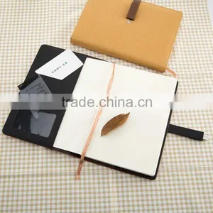 2016 USB PU Leather Notebook Luxury Business Meeting Organizer Usb Notebook With 8G USB and 10000mAh Power Bank as Best Trave thumbnail-5