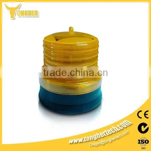 Yellow Color Solar Powered 12V Electric Fence Solar Light Siren thumbnail-1