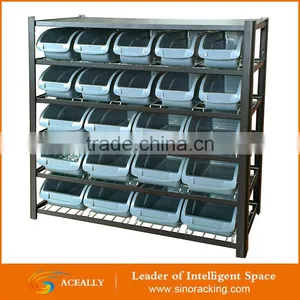 2017 Rivet Mobile Rack With Wheels Storage Bin Unit From China thumbnail-2