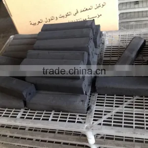 Square of 4*4cm Hardwood Charcoal Bbq thumbnail-1