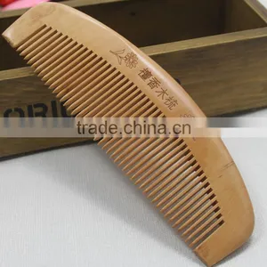 Wholesale Different Shape Of Natural Sandalwood Comb Popular Natural Health Care Comb Anti-static Peach Wood Hair Comb thumbnail-6