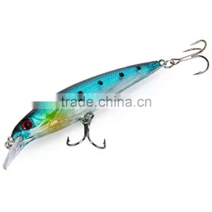 10Pcs 11cm Plastic Hard Fishing Lures Minnow Crank Artificial Hard Bait With 2 Hooks Ultra-realistic thumbnail-4