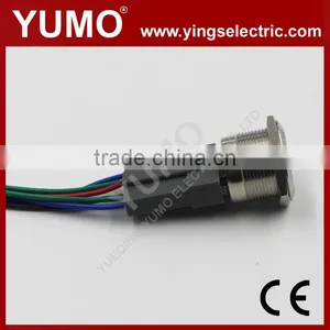 LA19 Series IP65 6 Pin Terminal 5A/250VAC Stainless Metal Push Button With Connector Metal Push Button Socket Base thumbnail-1