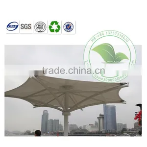Waterproof Elegant Shape White Tarpaulin Tensile Structure thumbnail-1