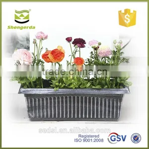 High Quality Black Painted Cast Iron Antique Garden Flower Pot thumbnail-3