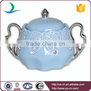 Hotel& Restaurant &daily Use Blue Ceramic Coffee Tea Set thumbnail-6