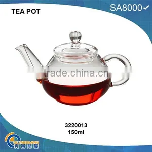 TP013(150ML),heat Resistant Glass Teapot thumbnail-1