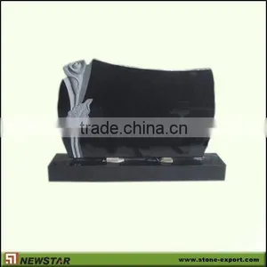 Absoutely Black Tombstone,Granite Tombstone,Black Headstone thumbnail-1