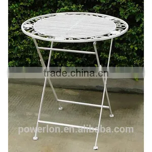 Fabulous French Style Bistro Set Wrought Iron 2 Chair 70cm Table thumbnail-2