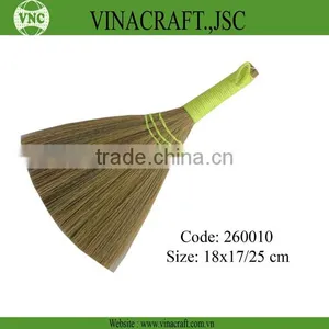 Grass Broom With Green Crochet Handle thumbnail-1