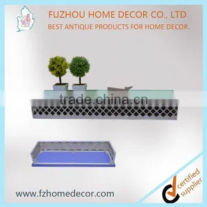 Wall Mounted Metal Shelf With Punching Board Decorative Part thumbnail-2
