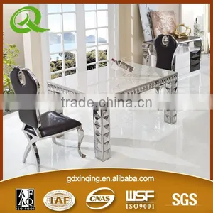 TH299 Low Price Tempered Glass Dining Set Design thumbnail-5