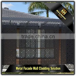 Architectural Laser Cutting Sheet Metal Aluminum Screen Panel for Garden Fence Facade thumbnail-3