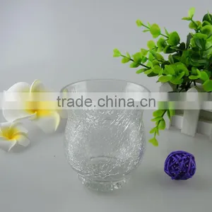 (factory) Wholesale Cracked Glass Candle Holders thumbnail-1