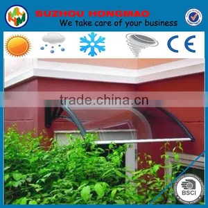 Waterproof Aluminum Awning for PC Material and Wall Mount Brackets thumbnail-1