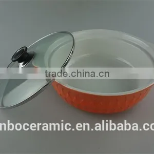 Ceramic Bright Colored Pots Color Glazed With Glass Lid thumbnail-4