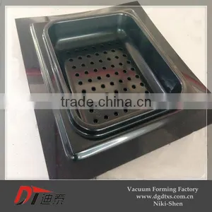 ABS of Square Perforate Plastic Serving Tray by Vacuum Forming thumbnail-6