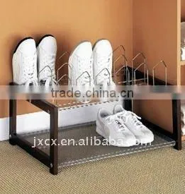 HW1306 9-Pair Shoe Rack With Bottom Shelf thumbnail-1