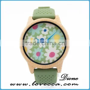Private Label Your Own Logo Leather Band Wristwatch Wholesale Wood Watch thumbnail-5