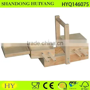 Custom Unfinished Wooden Sewing Box Wholesale thumbnail-1