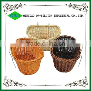 Cheap Wicker Knitting Bulk Bike Basket Wicker thumbnail-1