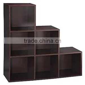 6 Cubes Wooden Shoe Storage Cabinet, White Color Cabinet thumbnail-3