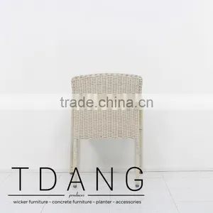 Valencia Wicker Dining Chair - Poly Rattan Material - Outdoor Wicker Furniture thumbnail-4