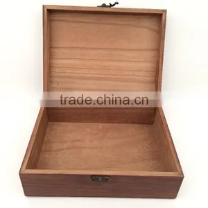 Cusom Logo Engraved Natural Paulownia Wooden Teabox thumbnail-5