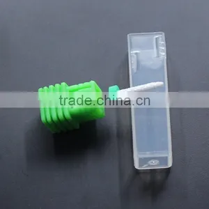 Total Length Nail Drill 38MM White Ceramic Burr For Nail Head Diameter 2MM Small Flame thumbnail-3