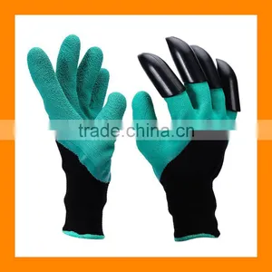Garden Digging Gloves as Seen on TV With Fingertips Right Claws, Great for Digging, Raking, Cultivating thumbnail-1