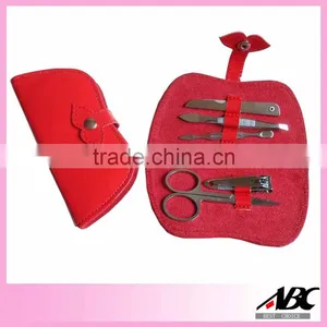 Attractive Red Color Case Stainless Steel Women's Manicure Pedicure Set thumbnail-6