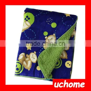 UCHOME China Manufacturer, Double Layer Muslin Swaddle Blanket, Super Soft Textile Plush Baby Blanket Wholesales. thumbnail-3