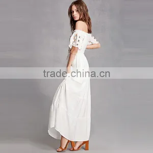 Wholesale Mexican Dresses Women Summer Floral Embroidery Maxi Dress HSD9975 thumbnail-2