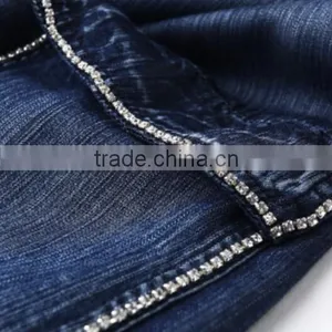 New Desgin Navy Button Mini Denim A Line Skirt for Teen Women/Cotton Short Sleeved Skirt thumbnail-3